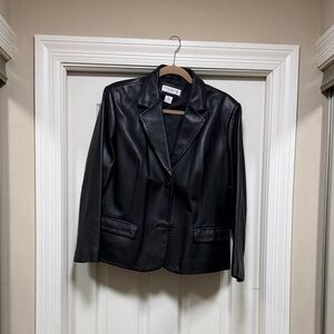 Preston and York Leather Blazer